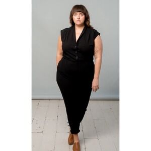 Black Nooworks Magic Suit Short Sleeve Jumpsuit Size XXXL 3X